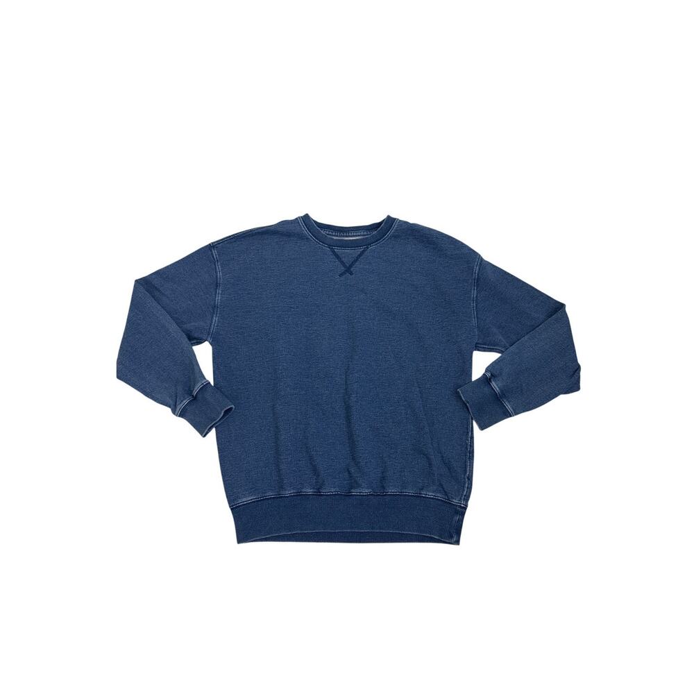 GAP Kids Cotton Faux Denim Crewneck Oversized Sweatshirt Size Youth XXL (14/16)